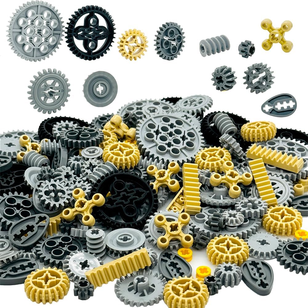 Miutrue technical parts kit with assorted building block gears and wheels - view 2