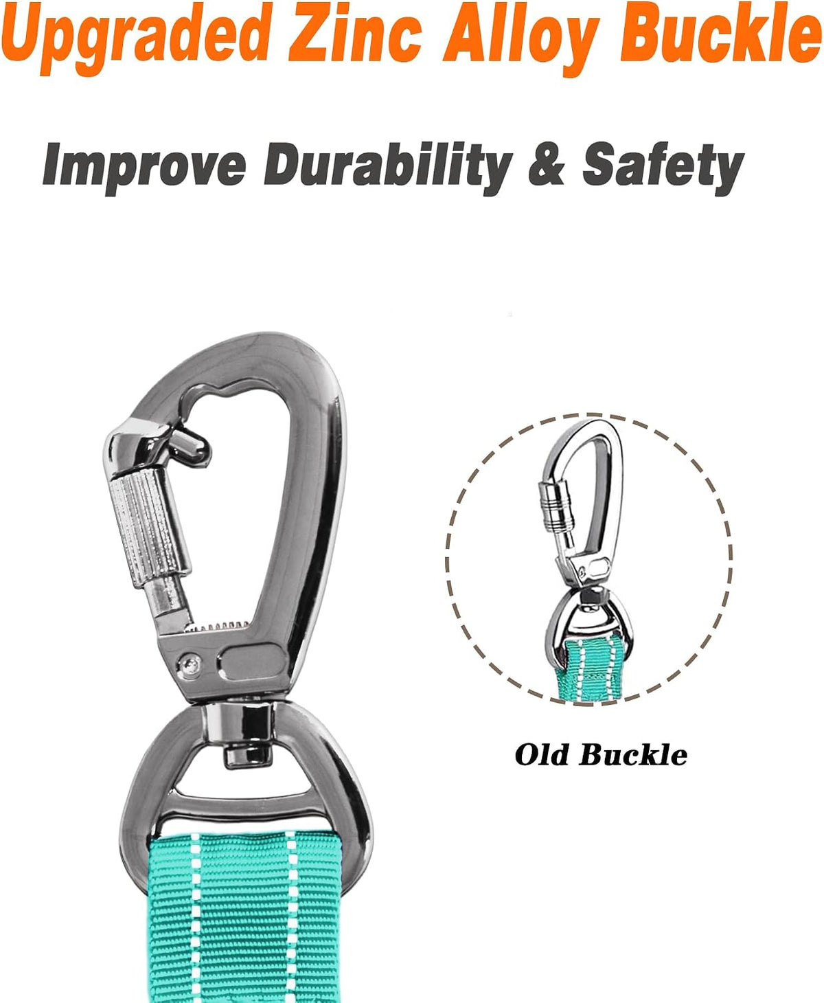 AUBELL Tactical Dog Leash Heavy Duty - Teal - image 2