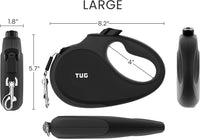 TUG Original Retractable Dog Leash - Black/Grey / Large - image 2