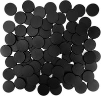 FIGURESLAB 100 black textured plastic miniature bases in 7 sizes