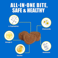 Just Try 300 Bites Calming Cat Treats for Relaxation - with Chamomile, L-Tryptophan, Melatonin for Cats– Chicken Flavor Calming Bites for Cats 6.35 oz