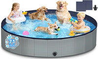 Dog Kiddie Pool for Small Medium Large Dogs, Multiple Pets - 71"x11.8"