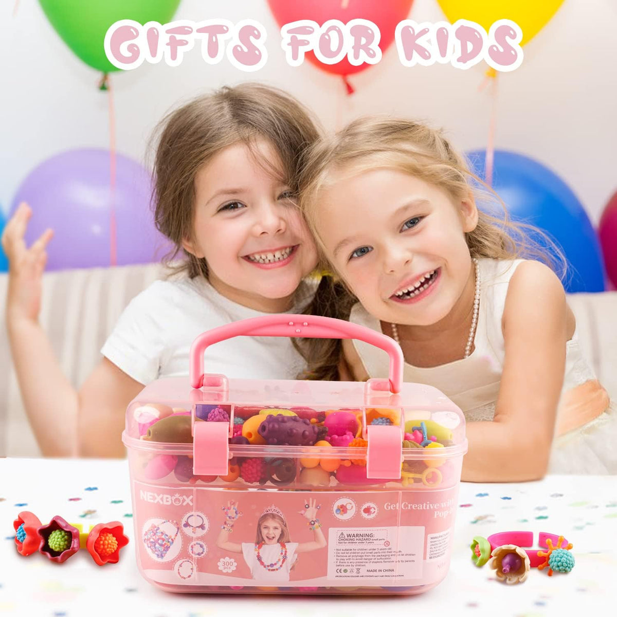 NEXBOX Girls Crafts Jewelry Making Kit for Toddlers - image 2
