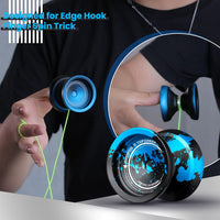 MAGICYOYO V12 Finger Spin Yoyo - Black Blue - image 3