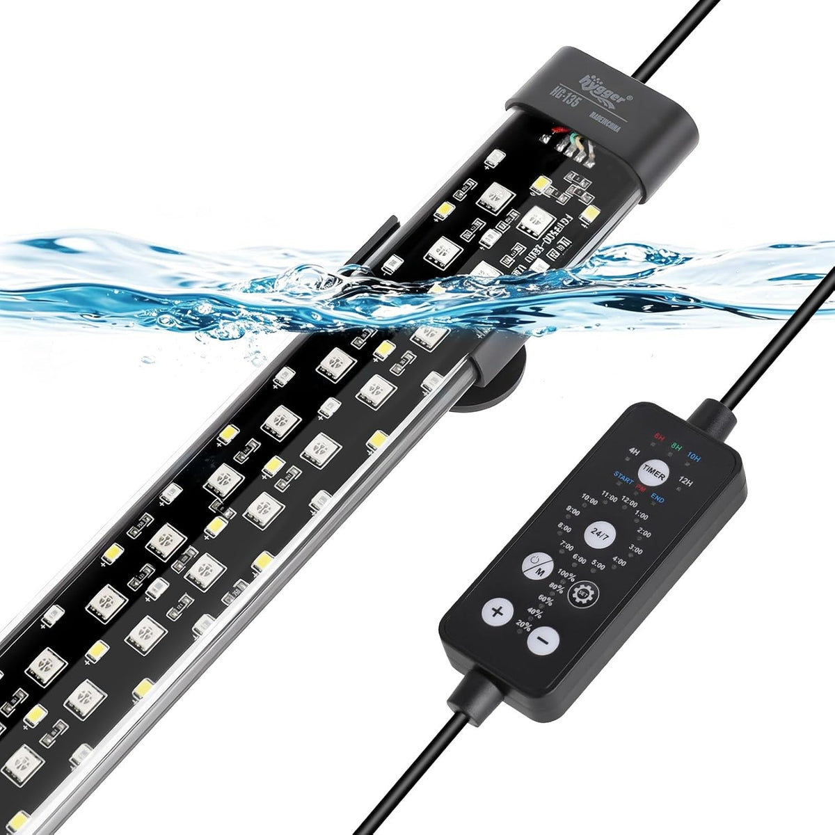 hygger Submersible LED Aquarium Light - 23in 21W