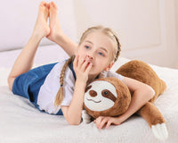 Wepop 5lbs Highland Cow Weighted Stuffed Animals 22in Giant Highland - Sloth - image 4