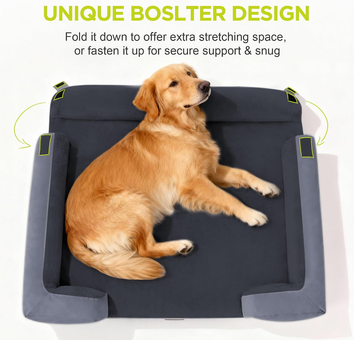 Waterproof Orthopedic Dog Bed for Extra Large Sized Dogs – Essentials for Dogs - 30 x 20 x 3 in / Dark Grey - image 3