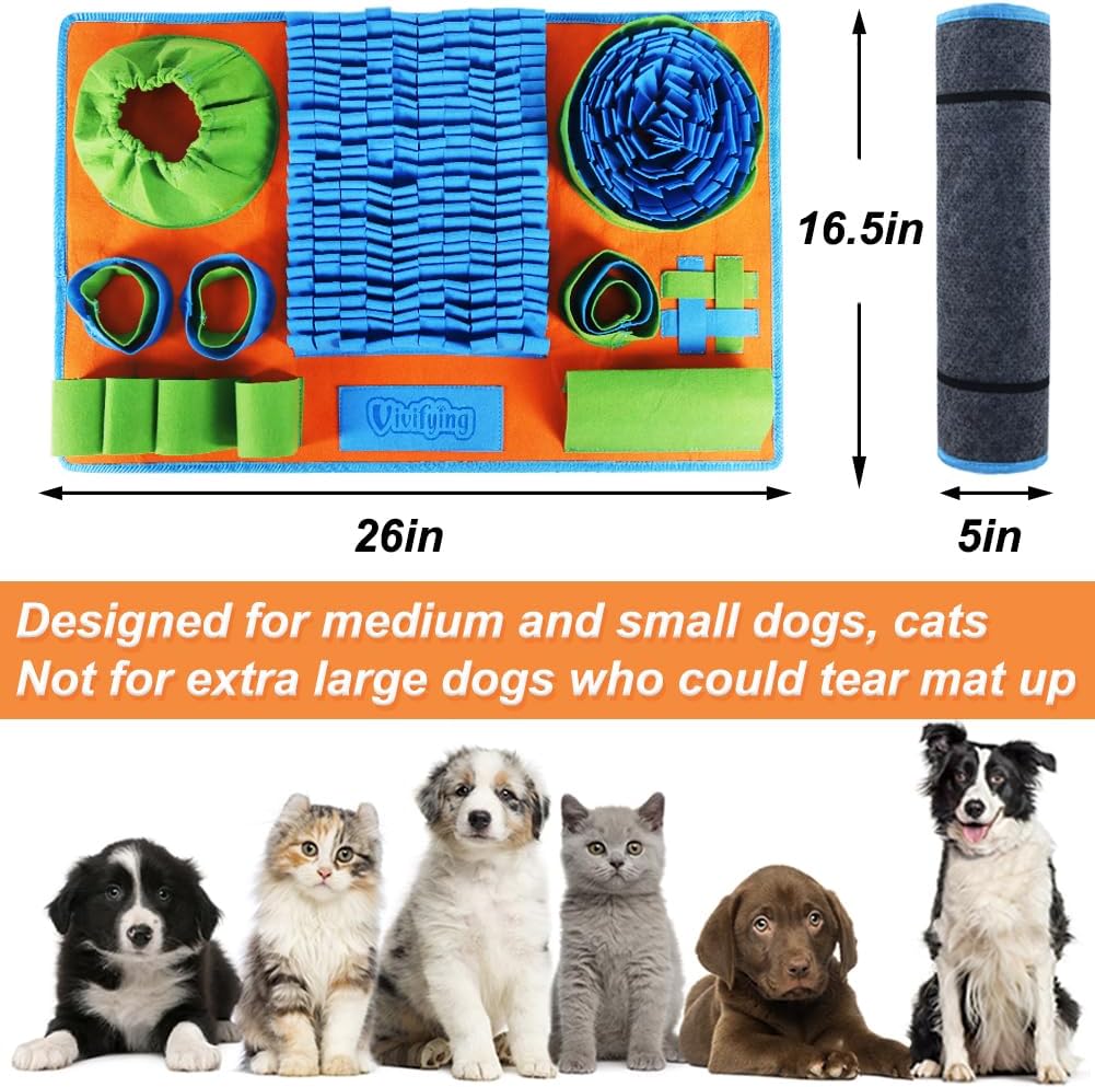 Vivifying Snuffle Mat for Dogs - Blue Green Orange - image 2