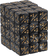 TOPPERFUN 24 black acrylic +1 token D6 counter dice for card games - view 2