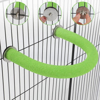 U-Shaped Large Parrot Perch, Quartz Bird Perch for Cage – Essentials for Birds - Large / Green - image 4