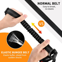 Dog Seat Belt for Car, Headrest Restraint Safety Lead, Dogs Cats – Essentials for Dogs - Black / Elastic(Double Leash) - image 3