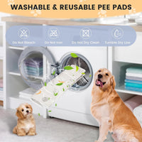 UPSKY Washable Pee Pads for Dogs 2 Pack 34" x 36", Waterproof - B-light Grey / 18x24 Inch (Pack of 4) - image 4
