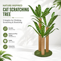 LEMONDA 31.5Inch Palm Tree Cat Scratching Post – Essentials for Cats - Calathea Tree - image 2