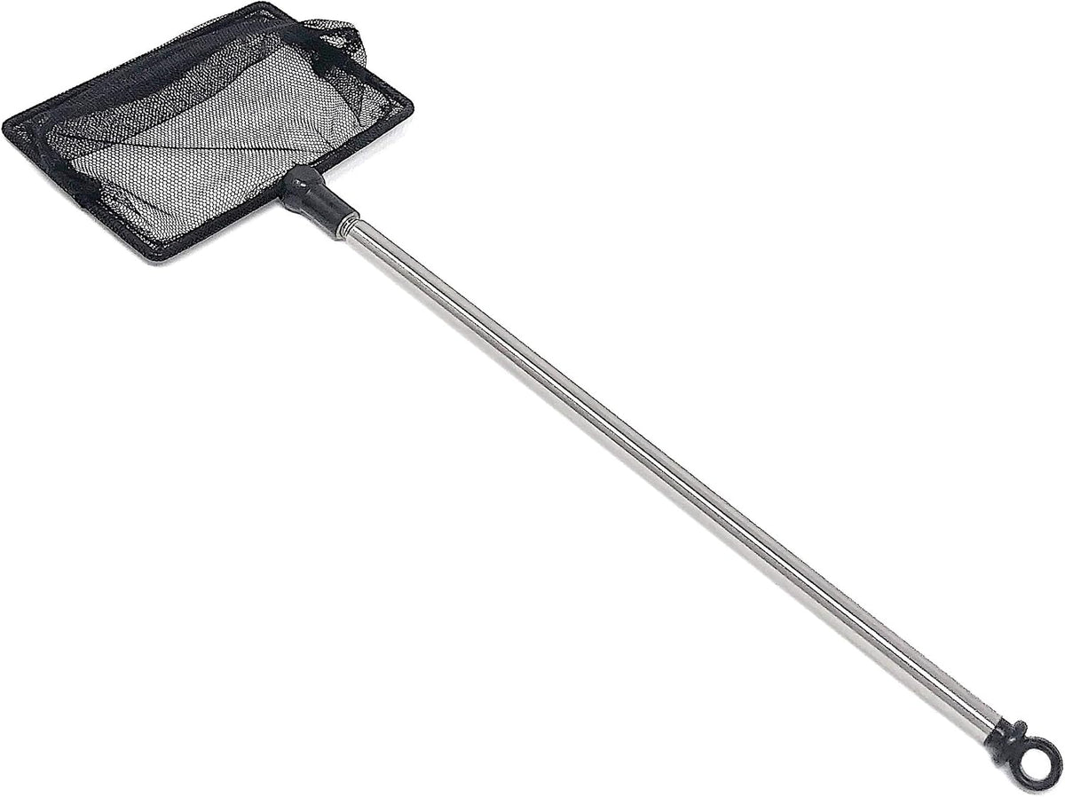 Long Handle Fine Net Fish Tank Net, Retractable 24 inches - 4 Inch