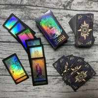 SUNHHX Tarot Cards Set, 78 Surface Laser Tarot Cards with English Instructions Book for Beginners - image 2