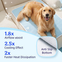 Mora Pets Dog Cooling Mat Instant Pet Cooling Pad Bed for Large Dogs - Blue / 28-Inch (Small) - image 3
