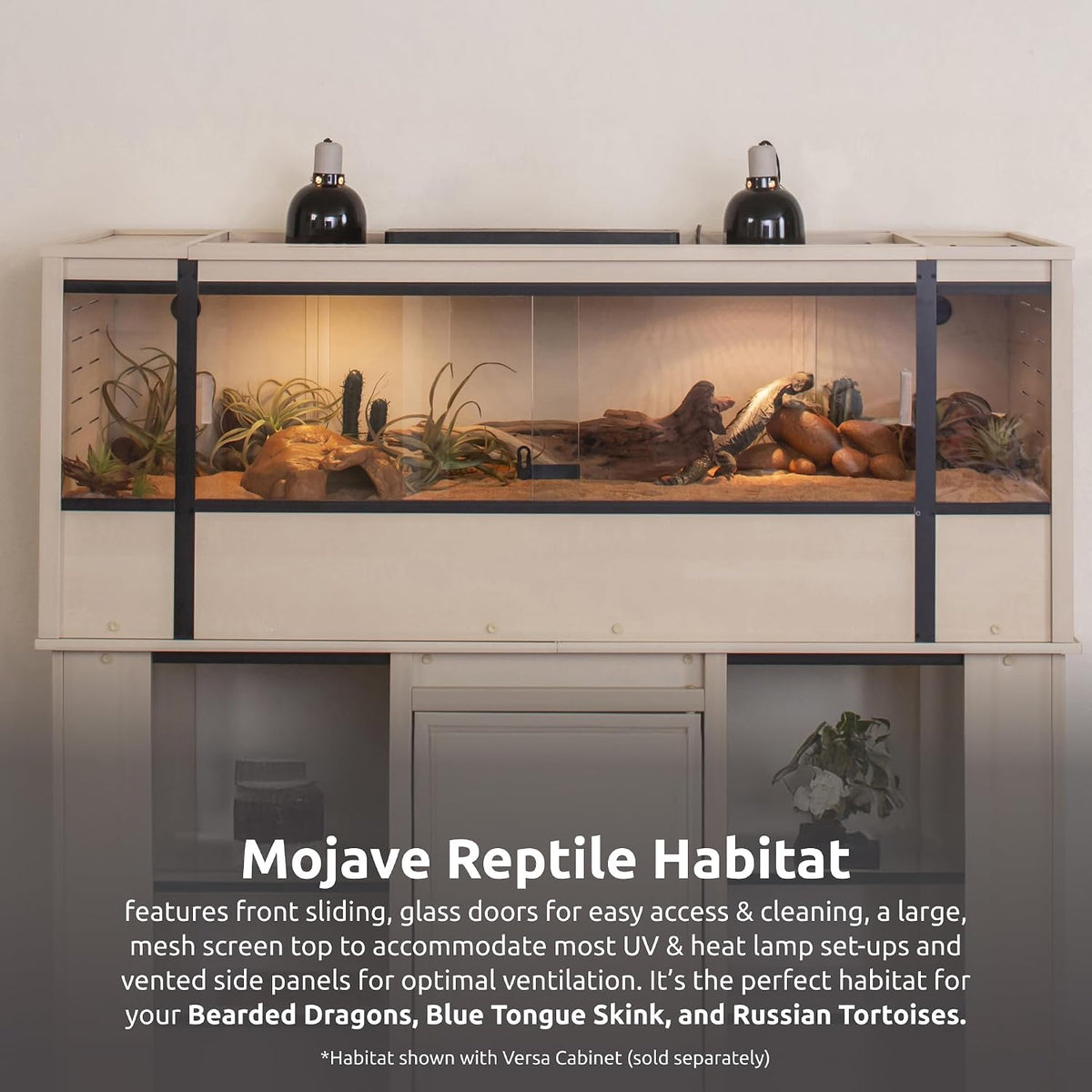 New Age Pet ECOFLEX 48" Mojave Reptile Enclosure, Maple - Tan / Extra Large - image 4