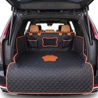 SUV Cargo Liner for Dogs,Waterproof Dog Trunk Cover with Side Flaps – Essentials for Dogs - Dog Paw / XL