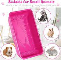 Tessco for you 30 Pack Disposable Litter Boxes for Cats - Rose Red - image 3