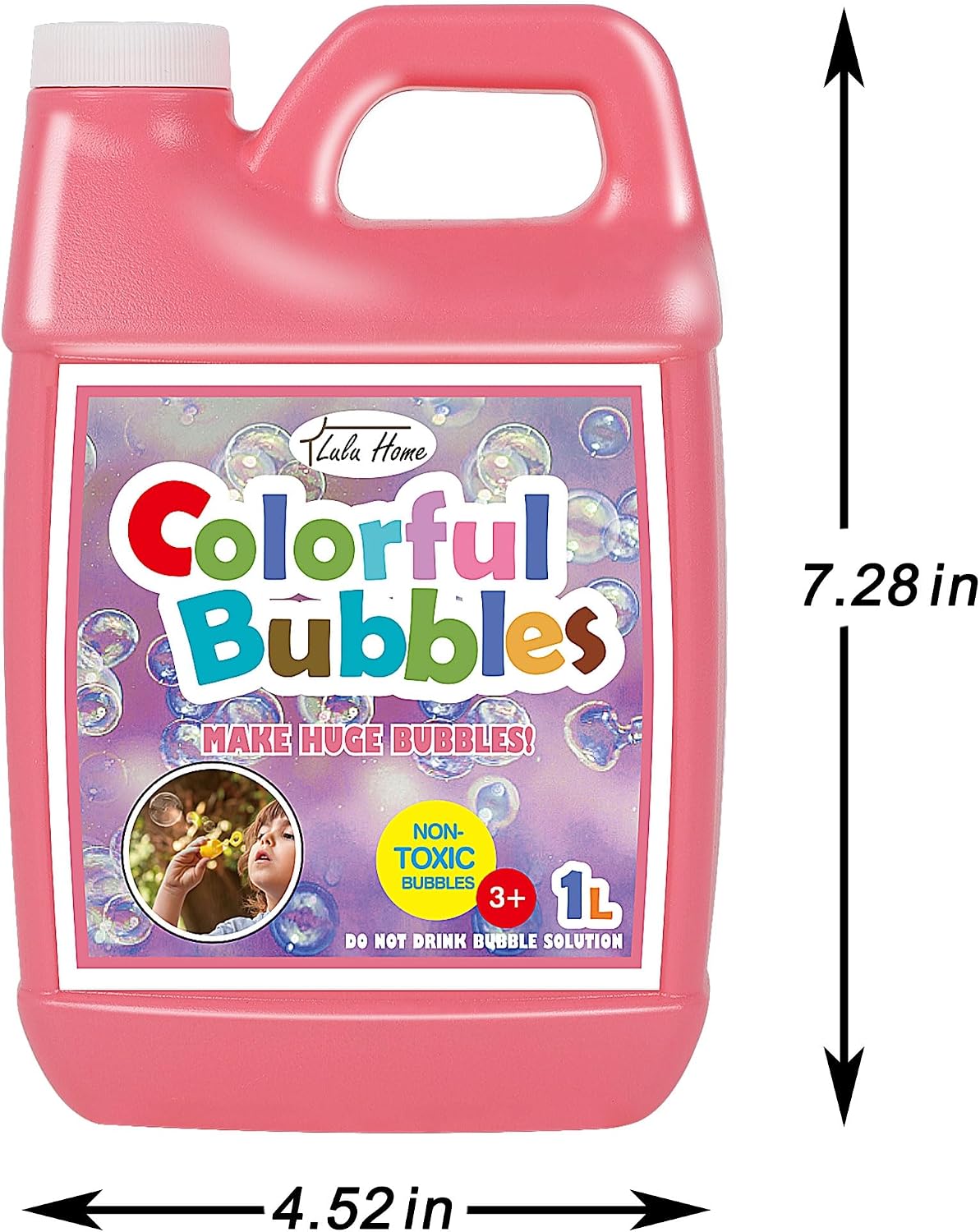 Lulu Home 33.8 OZ/1 L Concentrated Bubble Solution - Pink - image 2