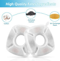 8 Pcs Cat Fountain Replacement Filters 4 Pack Cat Water Fountain Replacement Filters with 4 Pack Pre-Filter Sponges, Pet Fountain Filter Fit for 95oz/2.8L Automatic Pet Fountain Cat Water Fountain