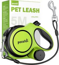 Pecute Heavy Duty Retractable Dog Leash 26ft for Large Dogs – Essentials for Dogs - Green / 16ft| up to 110 lbs| chew proof extender