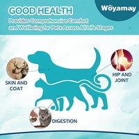 Hemp Oil for Dogs and Cats - Hemp Oil Drops Rich in Omega 3, 6, 9 and Organic Extract Helps Pets with Аnxiеty, Pаin, Strеss, Slееp, Аrthritis, Sеizures Rеlief, Pets Calming Treat-1 Pack
