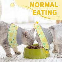 Cat Cone Collar Soft, Comfortable Cat Recovery Collar Pet Cone for Small Large Cats, Lightweight Elizabethan Collar for Cats Kittens After Surgery Prevent from Licking Wounds, Yellow, S