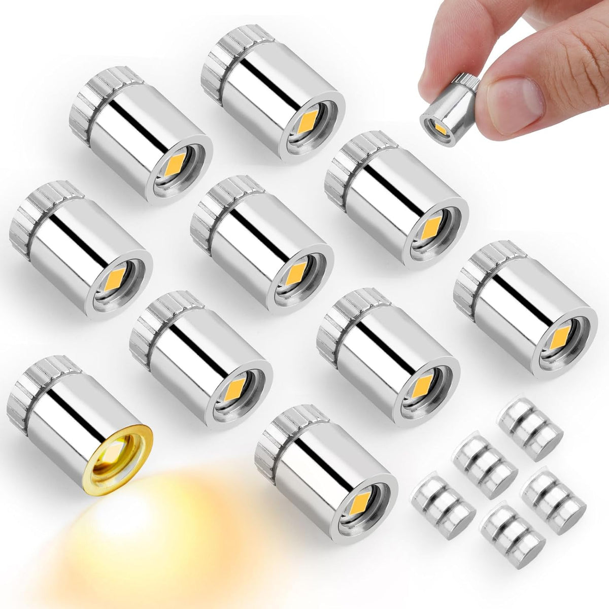10pcs Mini Led Lights for Craft - Warm White / 10