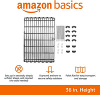 Amazon Basics Portable Foldable Octagonal Metal Exercise Dog Playpen - Without door / 36"H - image 4