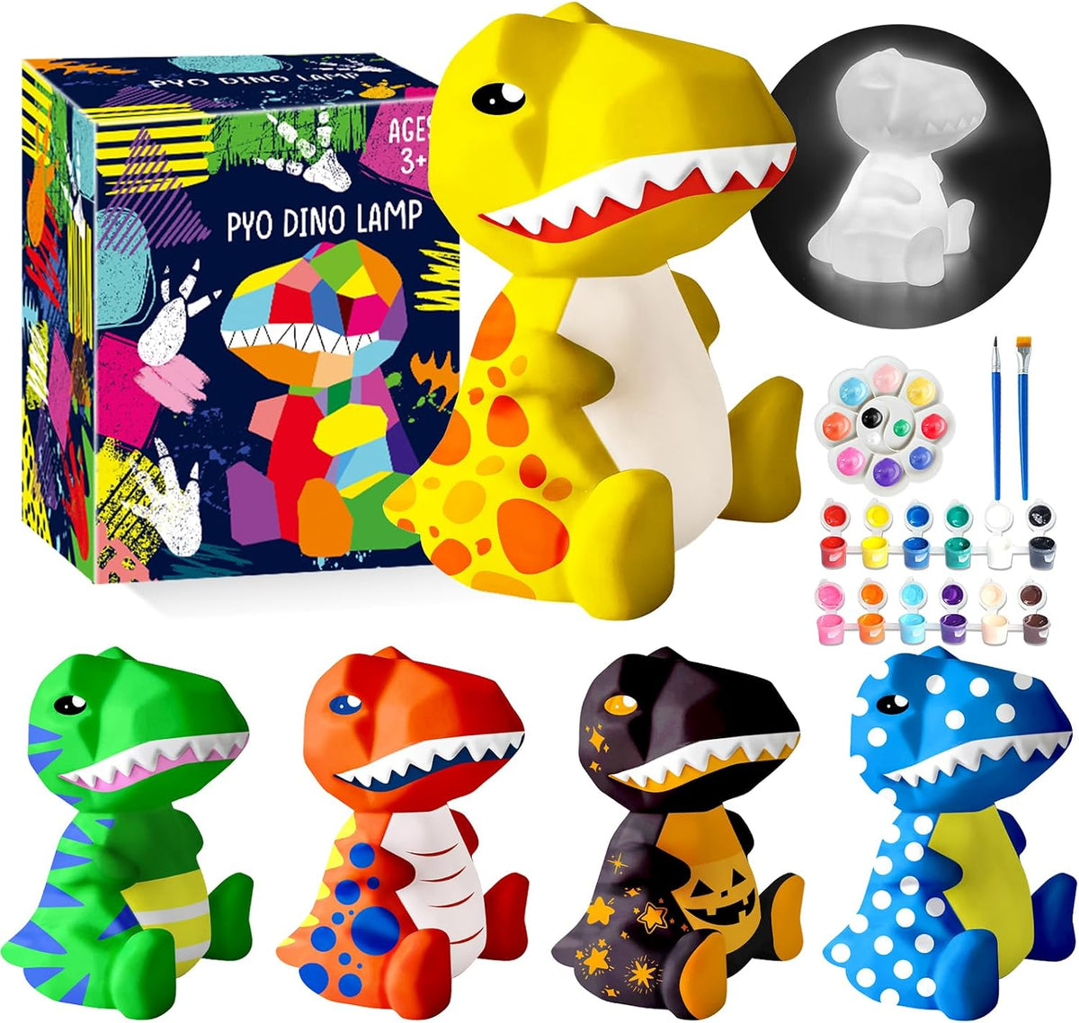 Goodyking Paint Your Own Cat Lamp Kit - Dinosaur 1pcs