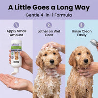Puppy Shampoo & Conditioner, Tearless Hypoallergenic Wash - Lavender - image 4