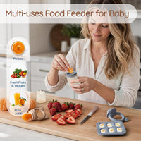 2 Pack Silicone Baby Fruit Feeder with Mini Freezer Tray - Blueberry - image 4