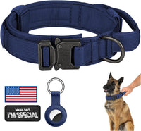 DAGANXI Tactical Dog Collar - Midnight blue / XL