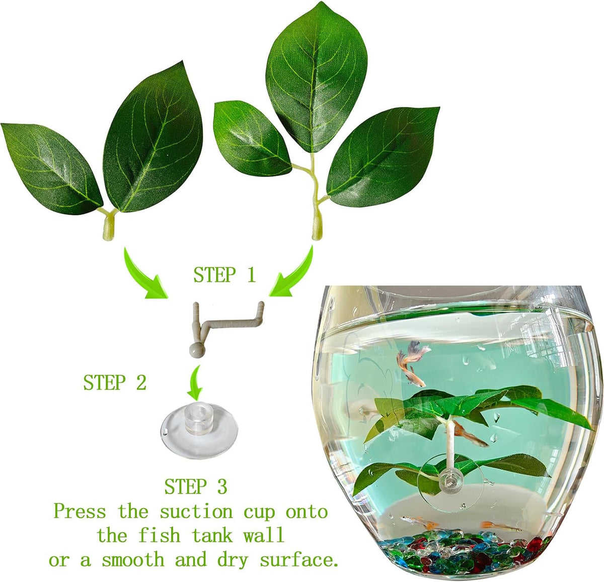 Fish Leaf Pad Fish Tank Accessories Aquarium Décor Simulating 3 pcs - 2 - image 4