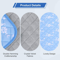 Dog Cooling Mat 36"x23", Cool-Chill Cool Fiber - 48.0" Large x 28.0" W x 0.5" Th - image 3