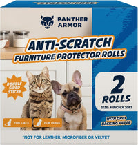 Panther Armor Cat Scratch Furniture Protector - Roll 2 Pack (4" x 20ft Each)