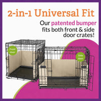 Pet Dreams Dog Crate Bumper - 24.0"L x 18.0"W x 10.0"H / Pink Blush - image 2