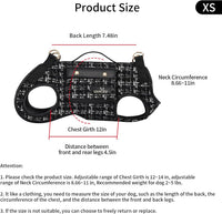 Wakytu Dog Lift Harness Dog Carrier Sling for Small Dogs & Cats - X-Small(2-5 LBS) / 2.0 Black - image 4
