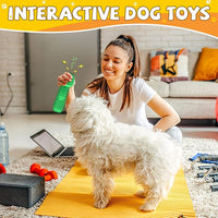 Christmas Dog Gifts, Dog Toys for Small Dogs Dog Toothbrush for Teething Cleaning, Rubber Squeaky Toys for Puppy