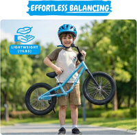 bicystar 16-inch balance bike for kids with BMX-style frame and air tires - view 9