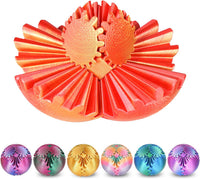 Gear Ball Fidget Toys Steampunk Gear Sphere for Kids - Sunset Red / 8 cm / 3.15 in