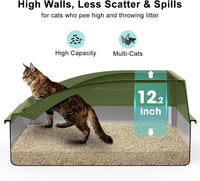 AIPERRO Stainless Steel Litter Box - Olive Green / XXX-Large - image 3