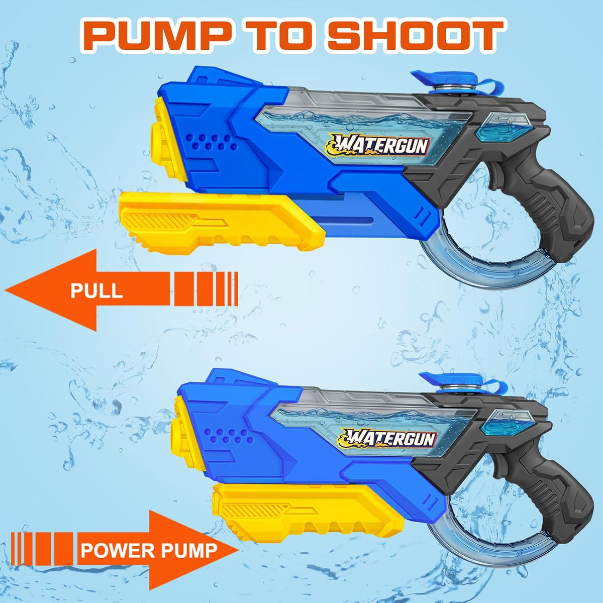 4 Pack Water Guns for Kids and Adult - 4 Pack Colorful - image 4