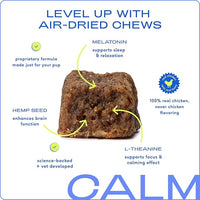 Native Pet Calming Chews for Dogs - Melatonin for Dogs Anxiety Relief - Grain Free All Natural Hemp Calming Treats & L-Theanine Helps Manage Stress & Separation Anxiety - Puppy Sleep Aid - 30 Chews