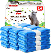 12 Pack Cat Litter Refill Bags - Blue