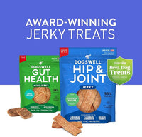 DOGSWELL Gut Health Mini Jerky Functional Dog Treats, Lamb 4 oz. Bag