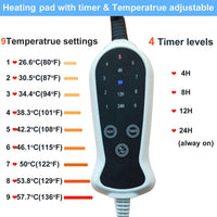Pet Heating pad Outdoor Small Dog cat Heating pad Heated ped beds - Digital-Printfoot / 47X30 inch - image 4