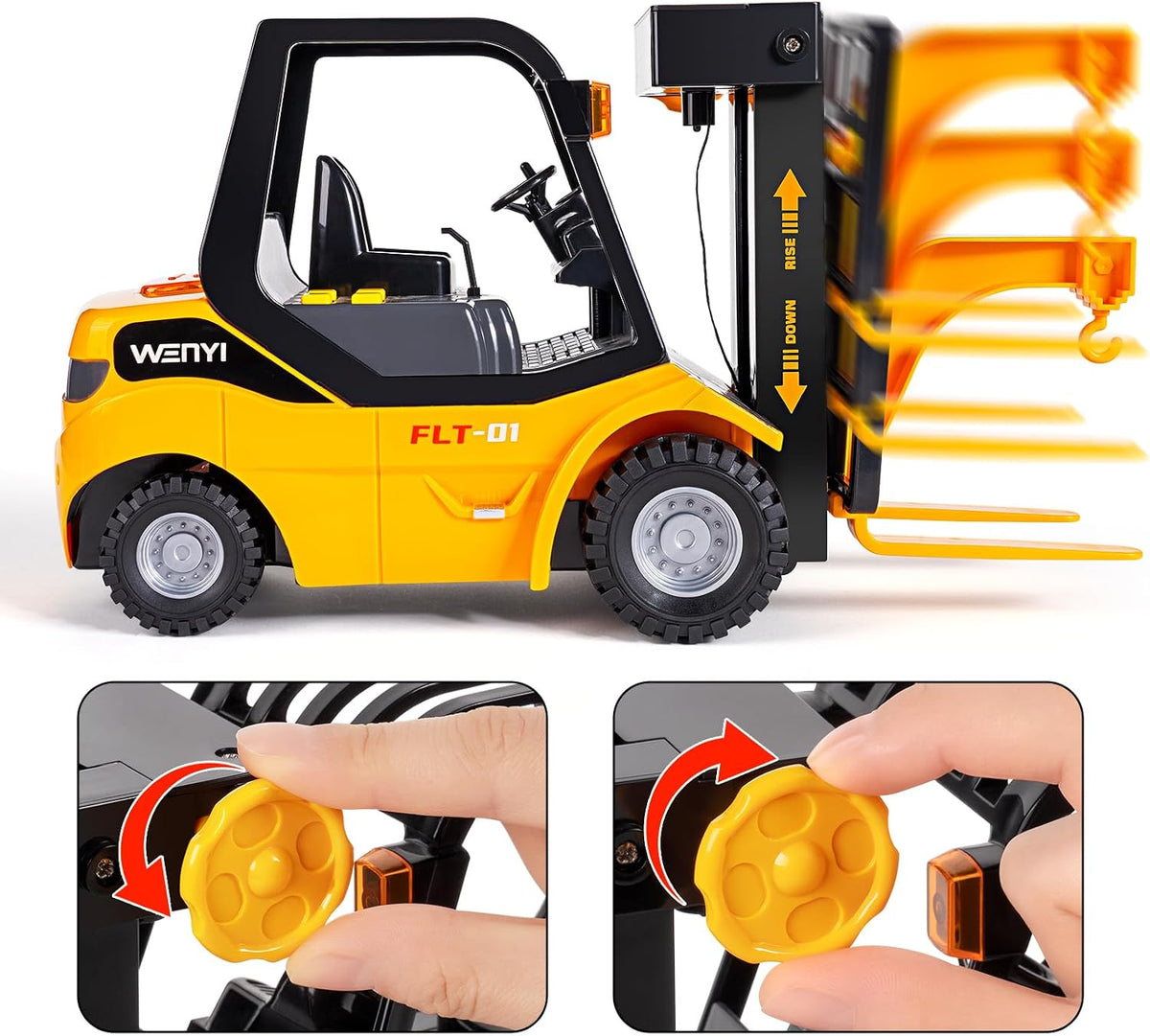 YySiRui 16 inch bulldozer toy with movable blade and rubber tires - view 17