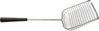 Sand Dipper Cat Poop Scooper & Chicken Poop Scooper - Rugged Big 6" Square Stainless Steel Long Handle for Home Kitty Litter Scoop & Farm Chicken Compatible Coop Scooper (Scoop)